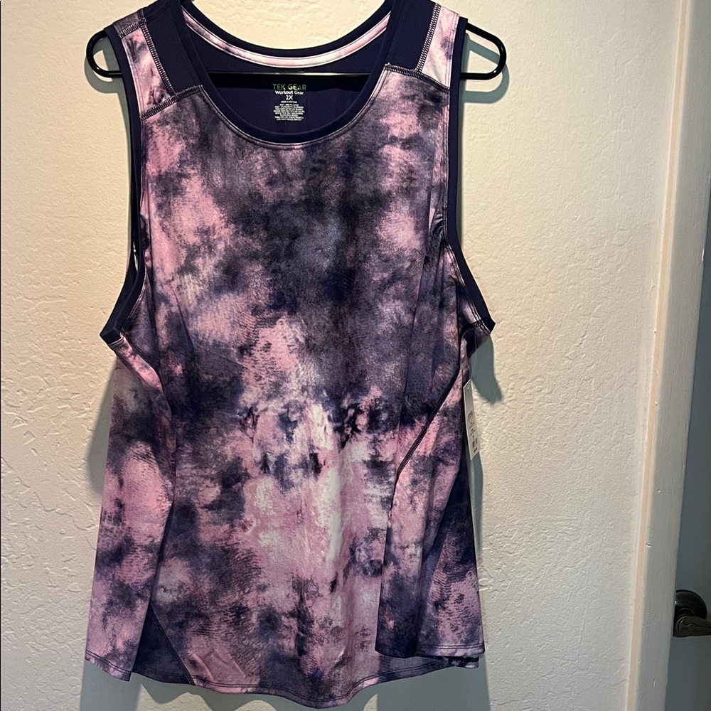Tek Gear Vibrant Tie-Dye Tank Top